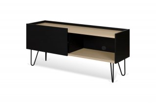 Meuble TV design NINA  Chêne clair et noir 